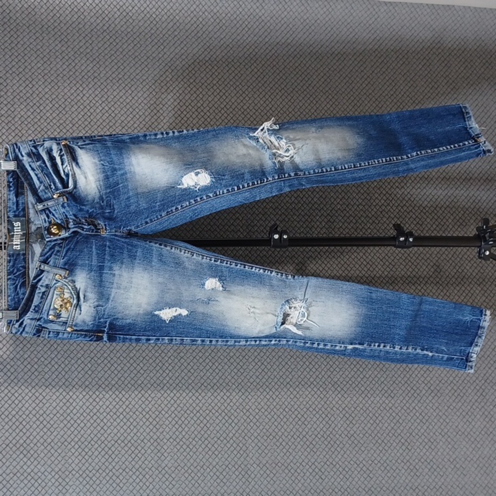 Madness National Size 16 Slim Fit Ripped Jeans